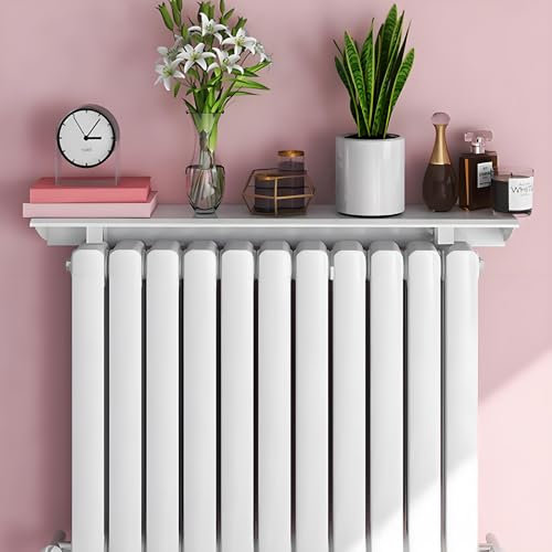Mensola for radiatore, copritermosifone in Alluminio, Senza Foratura, con Supporto in Acciaio Inox, Decorazione divisoria sopra la Cappa riscaldante for casa(Size:180cm)