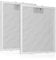 Paquete de 2 filtros de aluminio de 5 capas, 320 x 260 mm, filtro de grasa de metal, filtro de ventilación de malla de aluminio, compatible con muchas campanas extractoras líderes