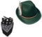Mirweon Feathered Hat Oktoberfest Costume With Hat Scarf And Heart Frame Glasses For Men Women Oktoberfest Beer Theme Party