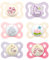 MAM Day & Night Silikon Schnuller 0-6 Mädchen // 6er Set // inkl. 3 Sterilisiertrasportboxen