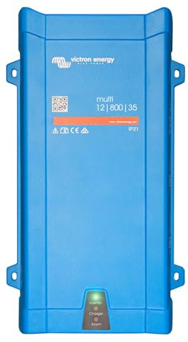 Victron Energy MultiPlus Reiner Sinus Wechselrichter 35 Amp Batterie Ladegerät, Spannungswandler, Transferschalter Inverter Charger, 800VA 12-Volt 230V