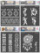 CrafTreat African Tribal Stencils for Crafts Reusable Vintage - Aztec Borders, Kokopelli, Folk Art Borders and Dream Big (4Pcs)- Size:6X6 Inches- Tribal Pattern Stencil for Furniture Painting