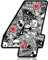 Biomar Labs® Startnummer Nummern Auto Moto Vinyl Aufkleber Sticker Bomb Stickerbomb Weiß Motorrad Motocross Motorsport Racing Nummer Tuning 4, N 344