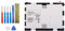 AKKEE EB-BT550ABE Tablet Batterie pour Samsung Galaxy Tab A 9.7 SM-T550 SM-P550 SM-T555C SM-T555 SM-P351 SM-P555 Series EB-BT550ABA 3.8V 22.8Wh 6000mAh with Tools