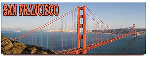 Golden Gate Bridge Panorama-Kühlschrankmagnet San Francisco California Reise-Souvenir