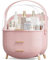 Kousee Makeup Storage Organizer with Clear Lid, Skincare Drawers Beauty Holder for Bathroom, Dressing Table, Dustproof Waterproof, Pink