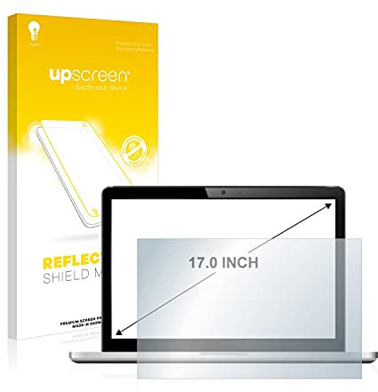 upscreen 17 Entspiegelungs-Schutzfolie für 17,0 Zoll Notebooks (43.2 cm) [341 x 273 mm, 4:3] – Anti-Reflex Displayschutz-Folie Matt