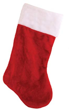 Top Sale Plush Christmas Stocking – Jumbo Red & White Velvet Effect Christmas Stocking 27 x 60 cm | Large Traditional Xmas Stocking for Gifts, Decorations, Fireplace Mantel & Holiday Displays