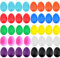FOVERN1 40-Piece Colorful Maracas Egg Shakers for Kids - DIY Painting Musical Toys (10 Colors)