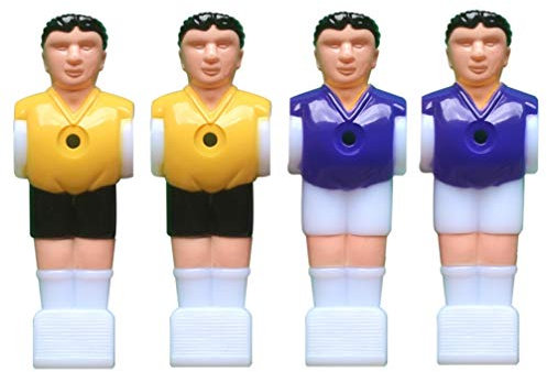 Tomaibaby Tischfußball Figuren Ersatz Für Standard Kickerstäbe 11Cm Fußballspieler Im Turnierstil Ideal Für Tischkicker Reparatur Und Austausch Set Mit 4 Stück
