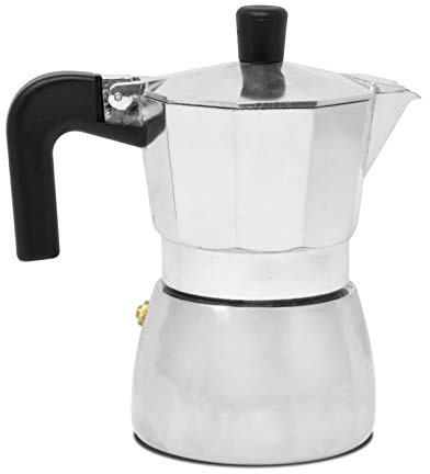 Baoer VFS29 Caffettiera in Alluminio 3 Tazze | Base in Acciaio Inox, Per Induzione