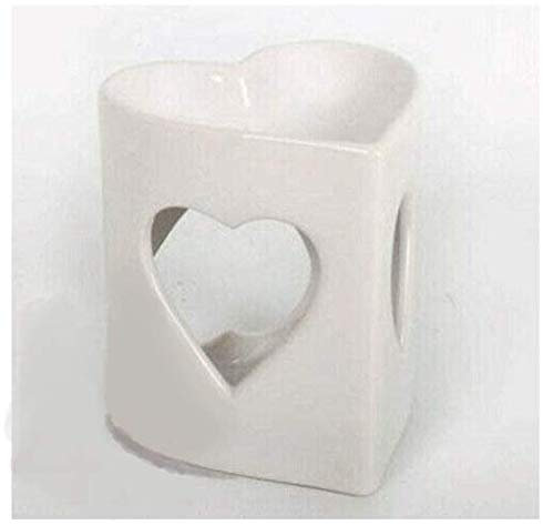 Be-Creative Lot de 4 bougies chauffe-plat en céramique Motif cœur