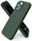 ORNARTO Compatible with iPhone 12 Case 6.1 and iPhone 12 Pro Case, Slim Liquid Silicone 3 Layers Full Covered Soft Gel Rubber Case Cover 6.1 inch-Cyprus Green