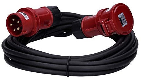 Voxura CEE-Kabel Verlängerungskabel Starkstromkabel 5-polig 400V H07RN-F 5G 1,5 16/5 16A IP44 Starkstrom 10m