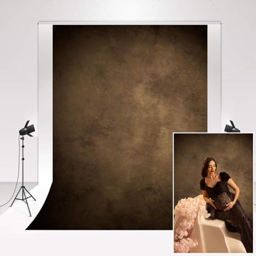 Kate Brown Photo Backdrops 1.5x2.2m/5x7ft Black-Brown Gradient Photostudio Backdround Vintage Portrait Photography Photo Booth Props personalised Wedding Decoration Backdrop