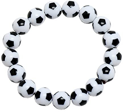 Holibanna Ball Perlen Armband Fußball Fußball Charme Armband Armreif für Männer Frauen Fan Schmuck