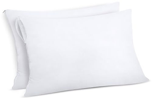 Utopia Bedding Wasserdichter Kissenbezug 50x80 cm (2er Set) mit Reißverschluss, Kissenschoner, Oeko-TEX Zertifiziert Kissenhülle
