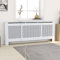 Canditree 205 cm Modern MDF Radiator Cover, Adjustable Radiator Cabinet, Heater Cover for Living Room Bedroom (White)