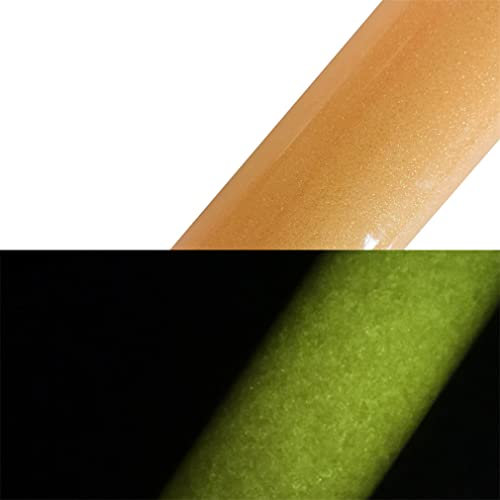 Luminous Glitter Heat Transfer Vinyl Glow in Dark Noctilucent Press Machine T Shirt DIY Iron On HTV (059,9.8INX30FT)
