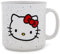 Silver Buffalo Hello Kitty - Taza de café de cerámica roja estilo campista, 20 onzas