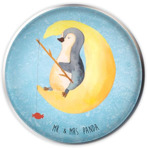 Mr. & Mrs. Panda Waschbecken Stöpsel Pinguin Mond - Geschenk, Waschbecken Stopfen, Spruch, Abflussstöpsel, Einschlafen, Ablaufgarnitur, Pinguine,
