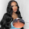 Wear and Go Glueless Wigs Human Hair Pre Plucked 4x4 HD Lace Front Pre Cut Body Wave Lace Front Wigs Natural Hairline Wigs Natural Color 180 Density (28 inch)