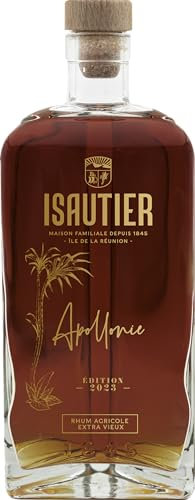 ISAUTIER - Apollonie - Rhum Agricole Extra Vieux - Notes de fruits exotiques (Banane, Ananas) et de canne à sucre - Origine : La Réunion - 58% Alcool - 70 cl