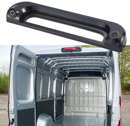 【Super-Doppelobjektiv】HD wasserdichte Auto Rückansicht Bremsleuchte Rückfahrsystem im 3. Bremslicht mit Doppel-Rückfahrkamera Ersatz für Citroen Jumper/FIAT Ducato/VAN WEZEL/OPEL Movano/Peugeot Boxer