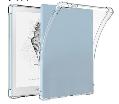 GIOPUEY Funda para Boox Nova Air/Air S/Air C 7.8, Carcasa Trasera de TPU Suave, Cubierta Delgada, Protección con Airbag, Case Compatible con Boox Nova Air/Air S/Air C 7.8-Transparente