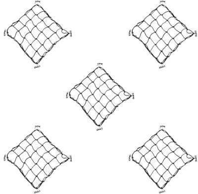 Timcryxient 5 set Kayak Deck Cargo Bungee Net With Pad Eyes and Snap Hooks Kayak Accessories