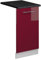 Vicco Panel Frontal del lavavajillas Fame-Line, Rojo Burdeos Alto Brillo, 45 cm, ET Antracita