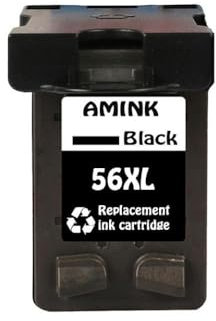 eRgDFS Kompatibel mit Druckerpatronen C6656A C6657A 56 57 und 56XL DESKJET -Modelle 450 450CBI 450CI 450WBT F4140 F4180 5150 5550(1Black)