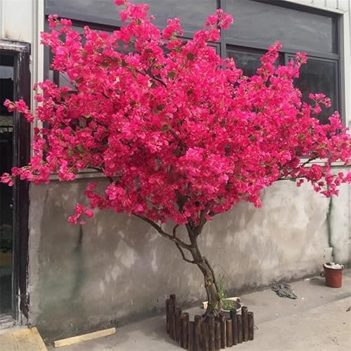 Bougainvillier artificiel – Grande plante artificielle rose pour décoration intérieure et extérieure, parfait pour les paysages et les lieux