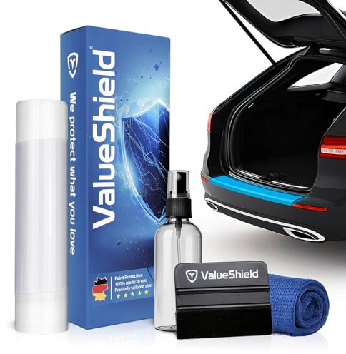 ValueShield passgenauer Ladekantenschutz passend für Hyundai i20 BC3 2020-2024 (5-Türer Kompakt): Hochleistungs-Lackschutzfolie & Kratzschutz für Kofferraum, Stoßstange, Schweller | Transparent