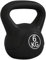HOMCOM Kettlebell 6kg per Sport e Fitness con Base Piatta e Impugnatura, Kettlebell Pesi per Allenamento Home Gym Casa e Palestra, 20x13x22 cm, Nero