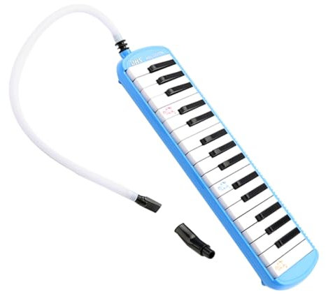 SUPVOX Piano Electrónico De Teclas Azul y Blanco Para Principiantes Instrumento Melódica De Teclas Aprender Música Casa