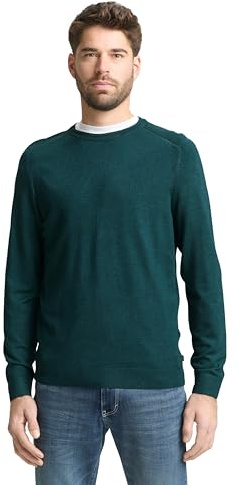 TOM TAILOR Herren Soft Strickpullover mit Rundhalsausschnitt