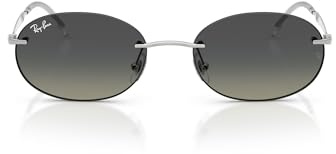 Ray-Ban Rb3767 Unisex-Brille für Erwachsene, Silberfarben/Grau, 54 mm