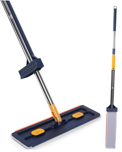 VERDANVERSE Fregona Plana Sin Lavado Trapeador para Pisos Trapeador Plano Grande Multifuncional