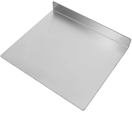 DECORNIJIA Wandregal aus Edelstahl 201 Schwebendes L-förmiges Aufbewahrungsregal 20x20cm Vielseitig für Küche Bad und Wohnzimmer