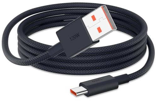 Cable USB C Trenzado para Xiaomi Redmi Note 15 Pro+ 5G 14 13 12S Mi Pad 8 7 | 100W Carga Rápida 120W 6A Cable Tipo C 1 Metro Nailon para Xiaomi 17 Ultra 15 14T 13 POCO X8 Pro Max X7 C75 C85 Android Auto