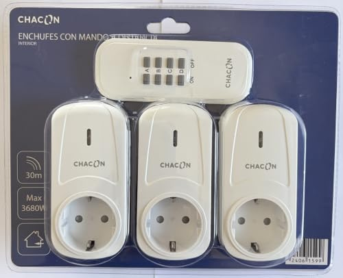 Lot de 3 prises télécommandées