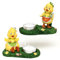 Wichtelstube-Kollektion Poly Osterküken Teelichthalter 9, 2 x 6, 4 x 11, 5 cm 2er Set