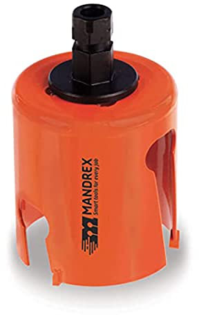 Mandrex | Mehrzweck Lochsäge SuperXcut mit Hartmetallzähnen & 60mm Schnitttiefe für Holz, MDF & PVC | MHMQ0080B | Ø 80mm