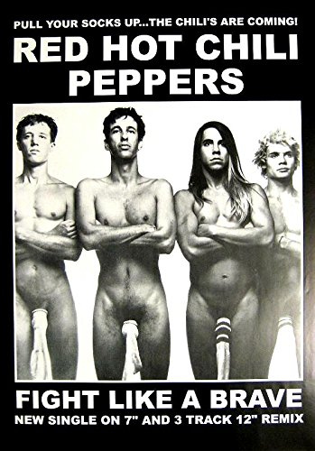 Red Hot Chili Peppers Poster SOCKEN Fight Like A Brave