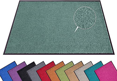 Hanse Home Fußmatte (S-XXL) 40x60cm – 12 Farben – Fussmatte Outdoor Schmutzfangmatte Türmatte Waschbar & Wetterfest rutschfest für Eingangsbereich & Außenbereich – Olivgrün