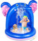 lenbest Shade Babypool, Aufblasbarer Planschpool mit PVC-Überdachung & extra weicher Sprudelbasis, Sprinkle Splash Pool Spray Wasserspaß Sommer Gartenpool Outdoor Indoor für Kinder