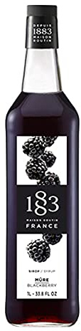 1883 Brombeer Sirup | Qualität aus Frankreich | 1 Liter | Glasflasche | Vegan