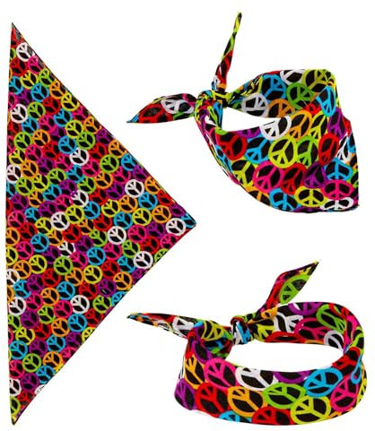 W WIDMANN MILANO Party Fashion - Bandana, 55 x 55 cm, Halstuch, Kopftuch, Accessoire für Kostüme