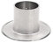 FRITZ COX Kerzenständer Silber gebürstet aus Messing 'Memento' für 4 cm Kerzen | edeles Design | Kerzeständer in Silber für Ihre Tischdeko | ideal für Kommunionkerzen und Taufkerzen